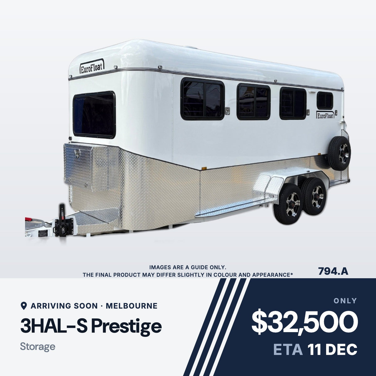 EuroFloat 794.A 3HAL-S Prestige Storage, arriving soon, Melbourne