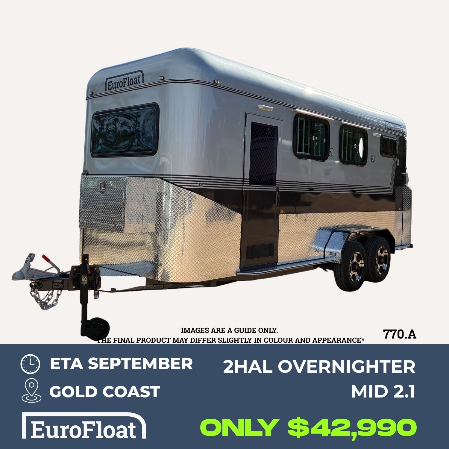 2 Horse Angle Load Camper Float Mid Overnighter SN 2.1