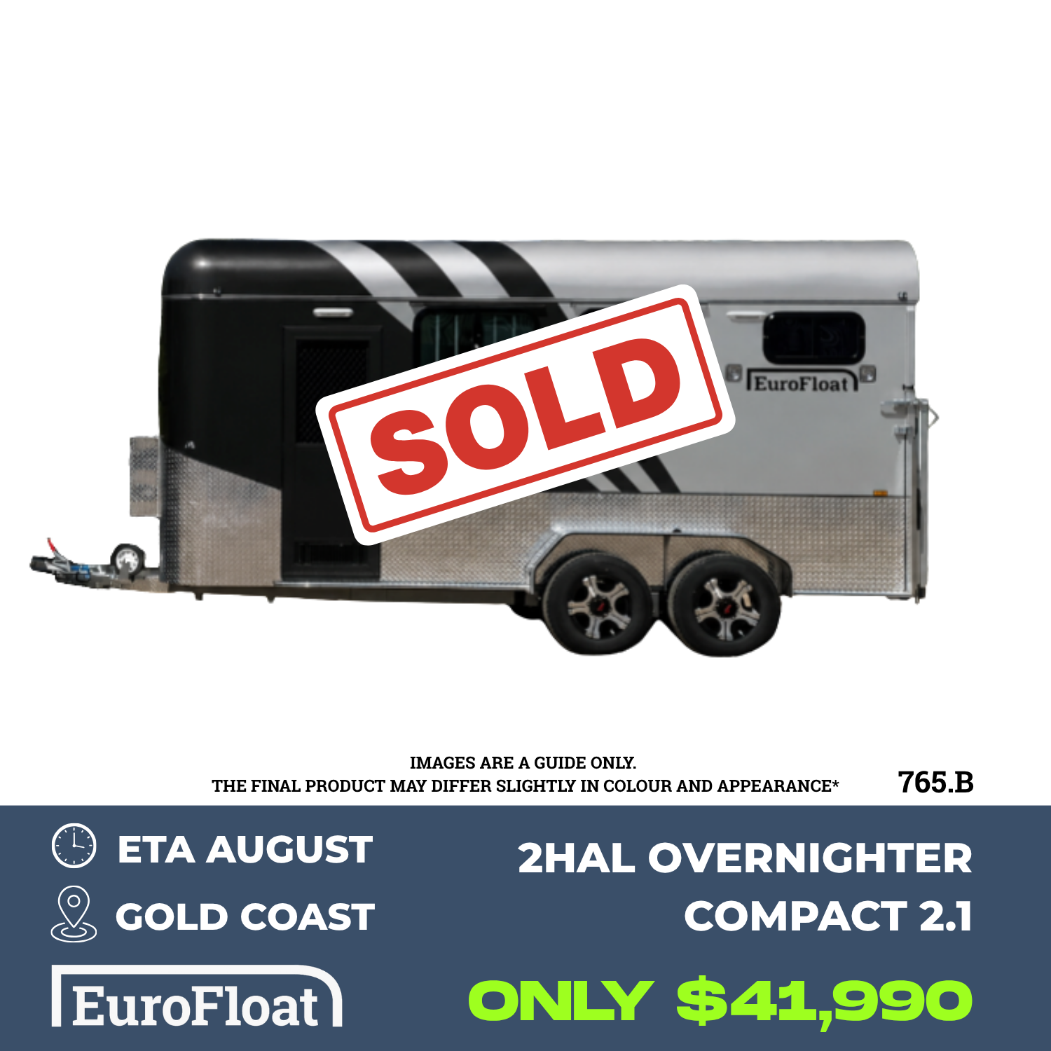 2 Horse Angle Load Camper Float Compact Overnighter SN 2.1 765.B