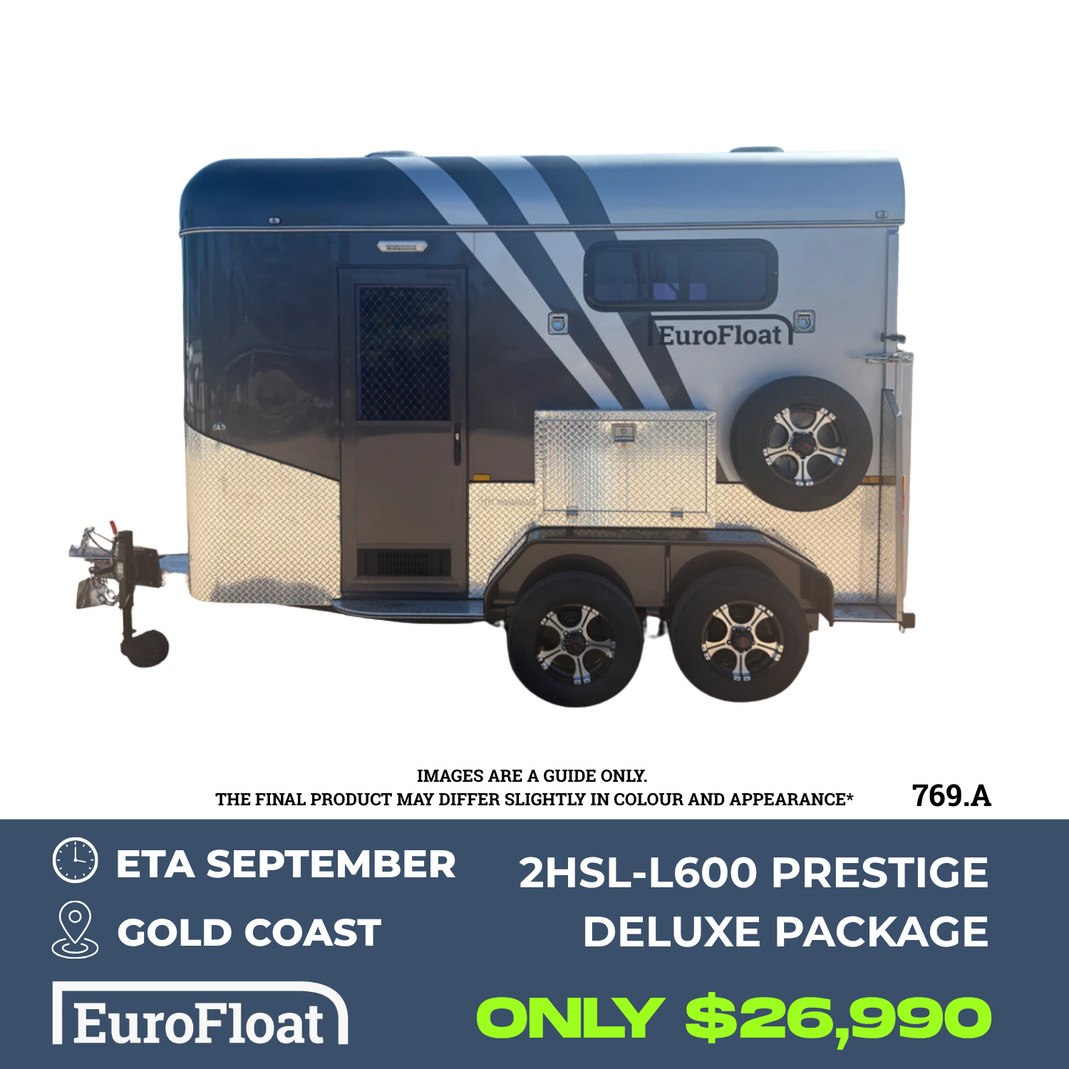 2 Horse Straight Load Camper Float L600 SN 769.A
