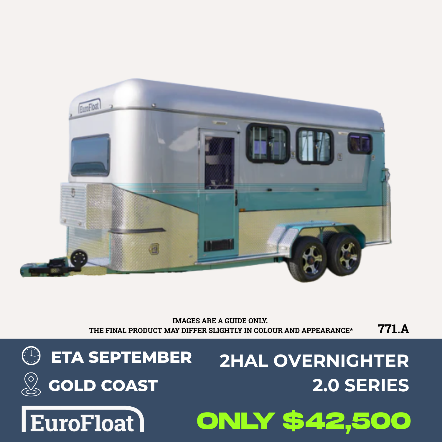 2 Horse Angle Load Camper Float Mid Overnighter SN 2.0 771.A
