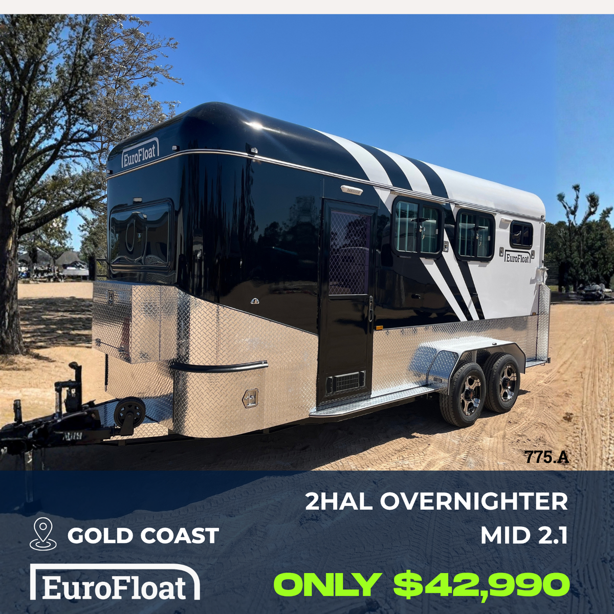 2 Horse Angle Load Camper Float Mid Overnighter SN 2.1