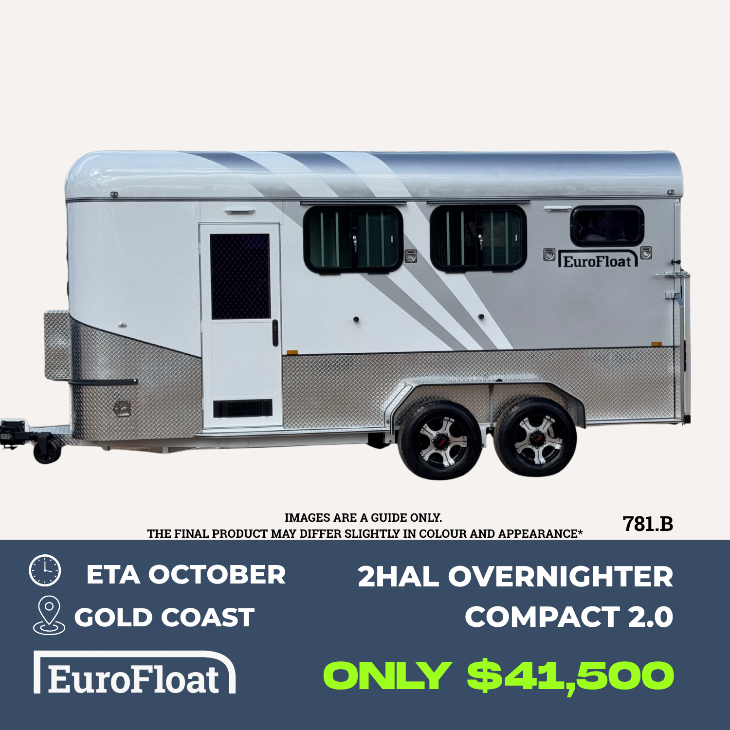 2 Horse Angle Load Camper Float Compact Overnighter SN 2.0 781.B