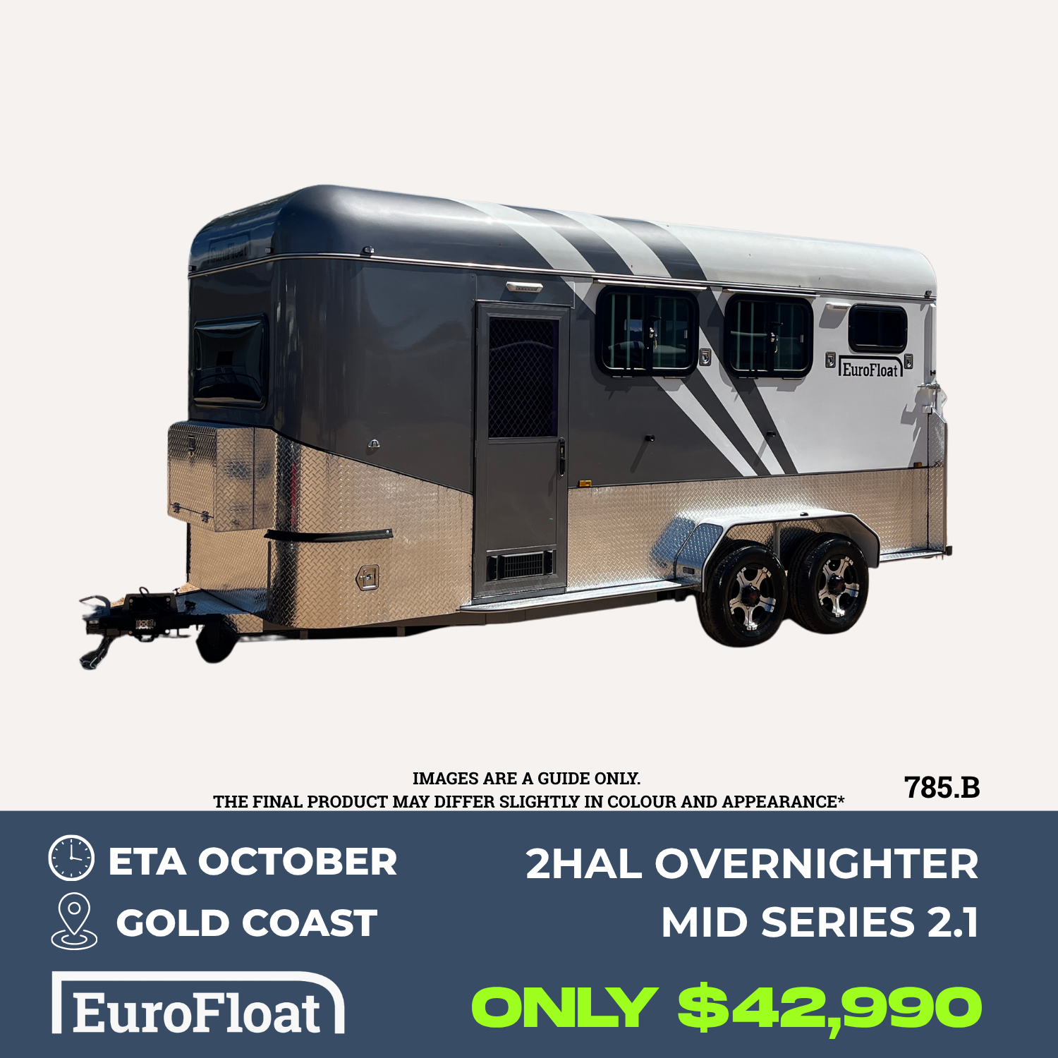 2 Horse Angle Load Camper Float Mid Overnighter SN 2.1 785.B