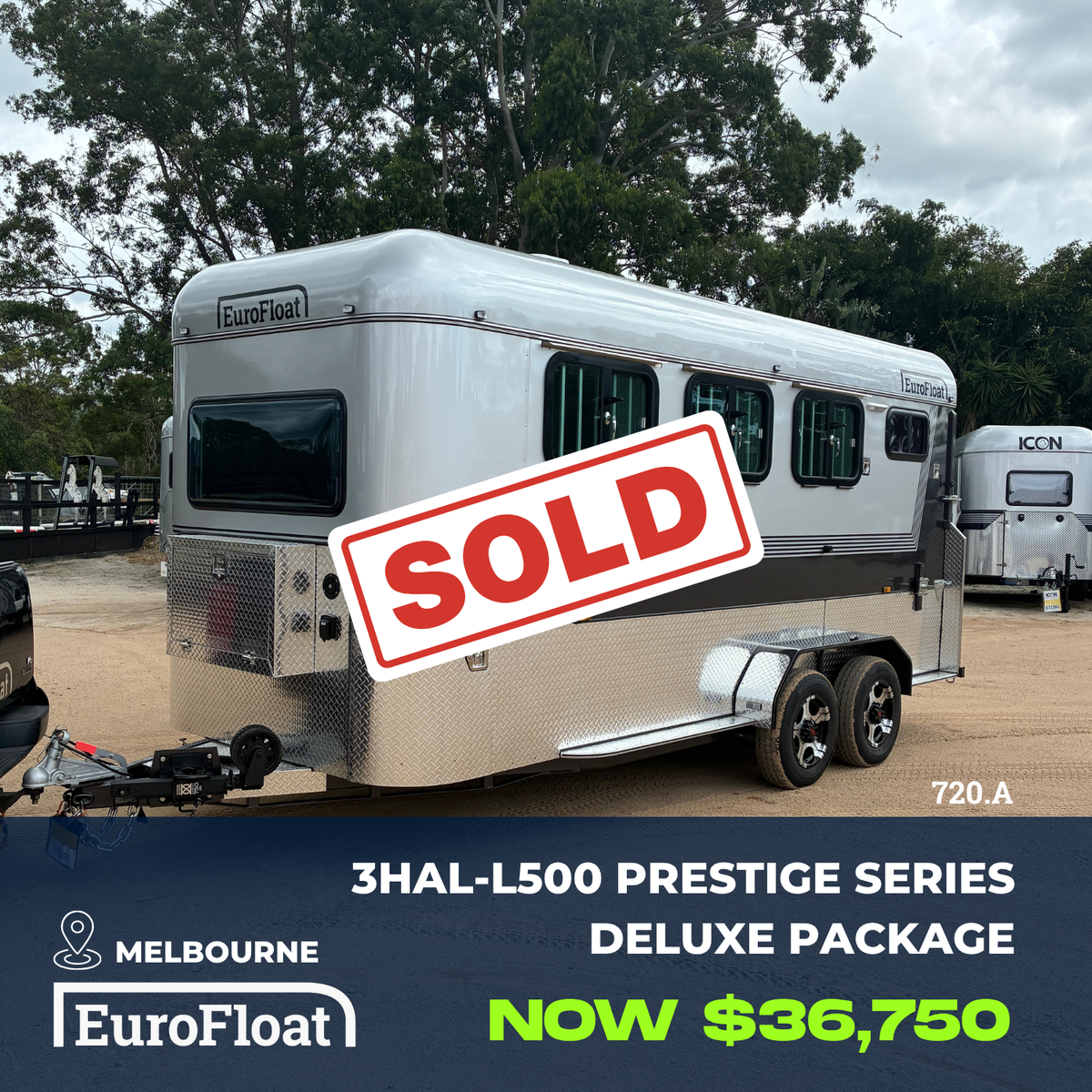 3 Horse Angle Load Camper Float L500 SN