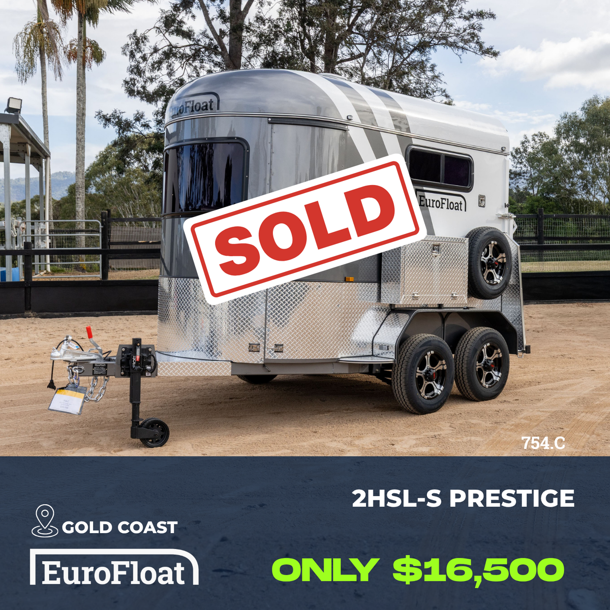 2 Horse Straight Load Float S RN Standard