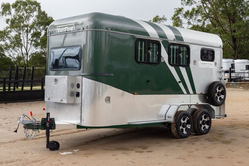 Custom EuroFloat in Forest Green and Silver