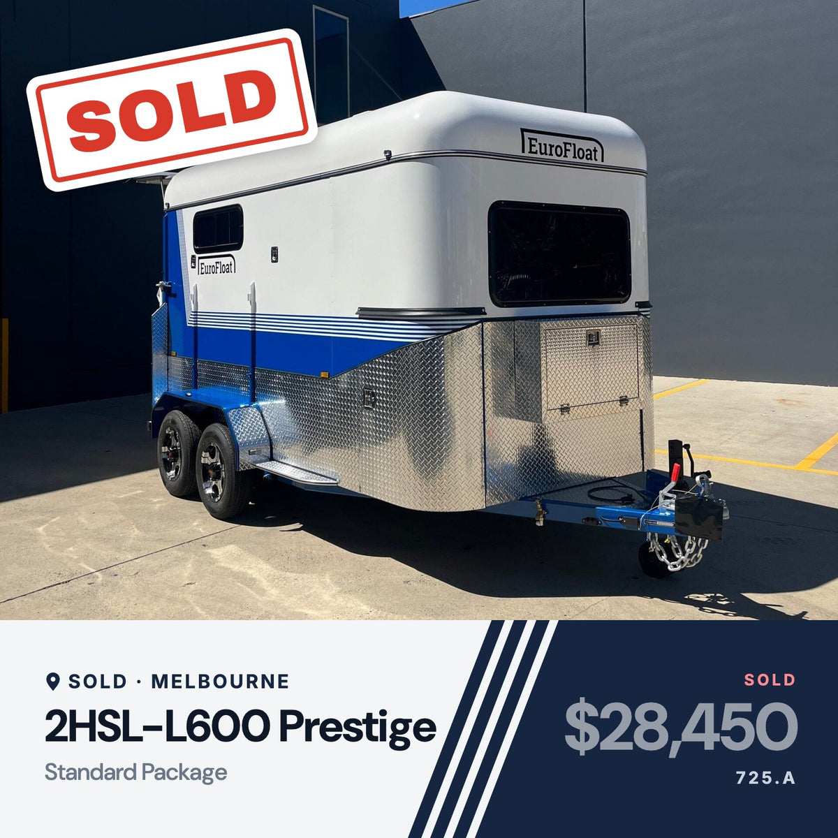 EuroFloat 725.A 2HSL-L600 Prestige Standard Package, sold, Melbourne