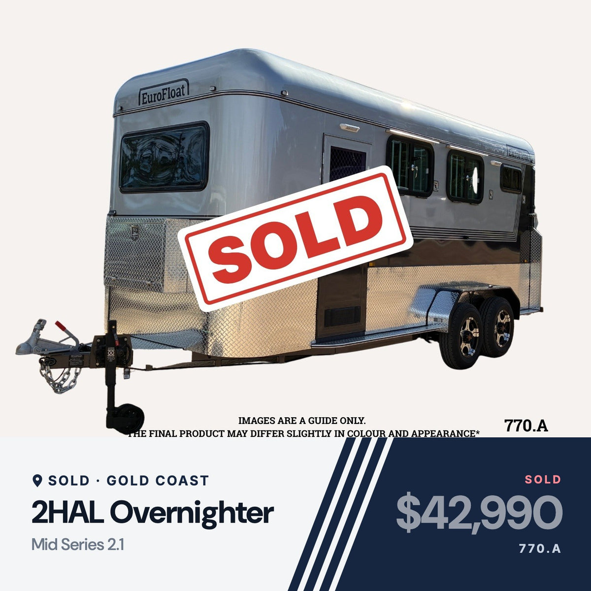 EuroFloat 770.A 2HAL Overnighter Mid Series 2.1, sold, Gold Coast