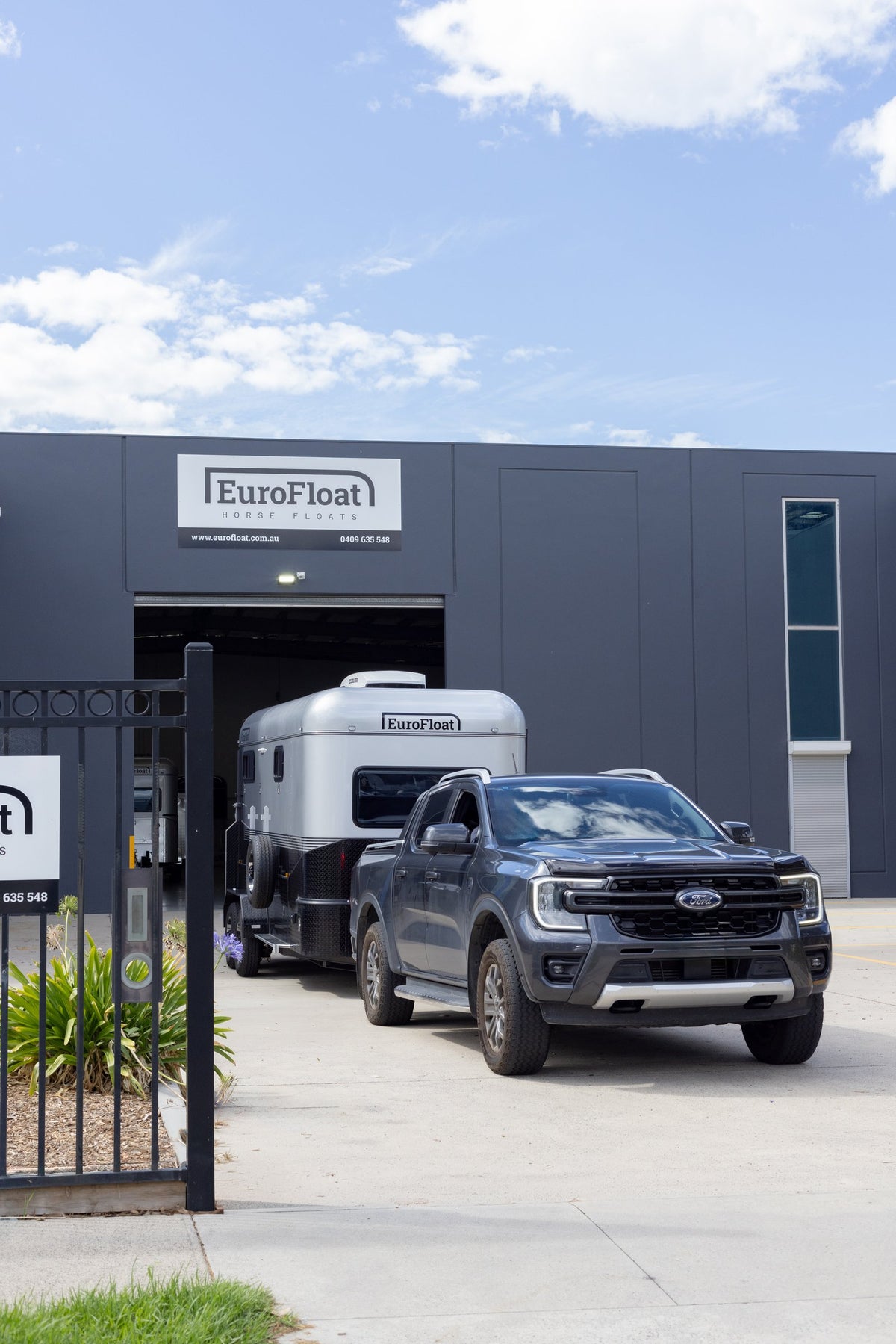 EuroFloat float and ute at the Melbourne showroom