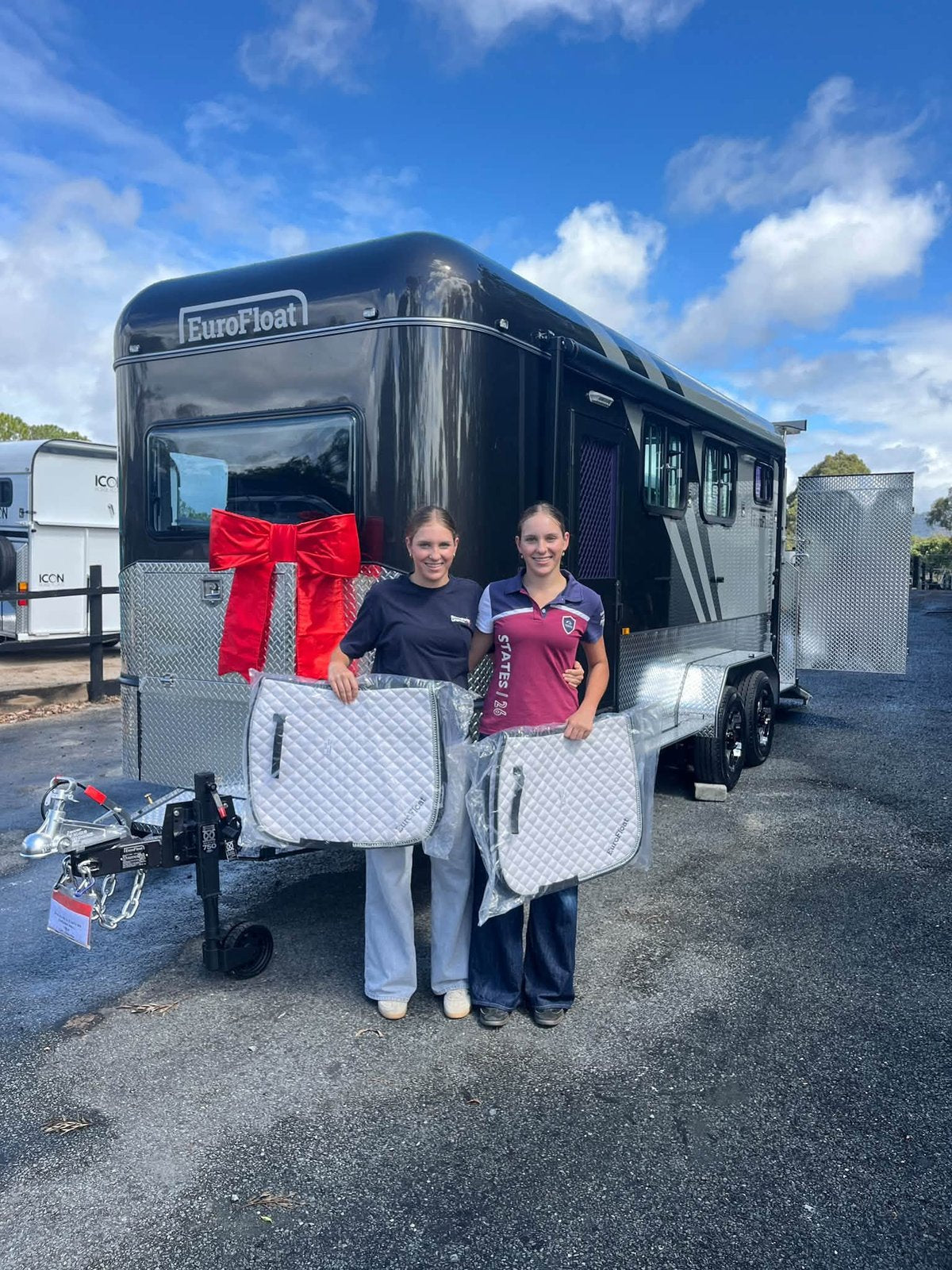 EuroFloat owners with their new horse float on handover day