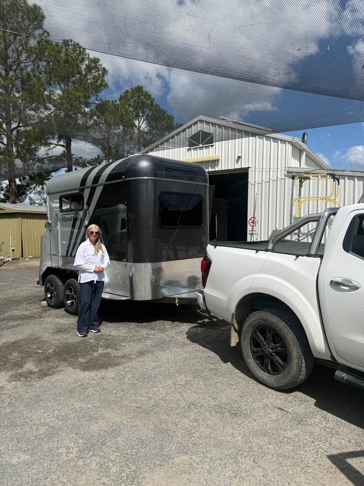 EuroFloat owners with their new horse float on handover day