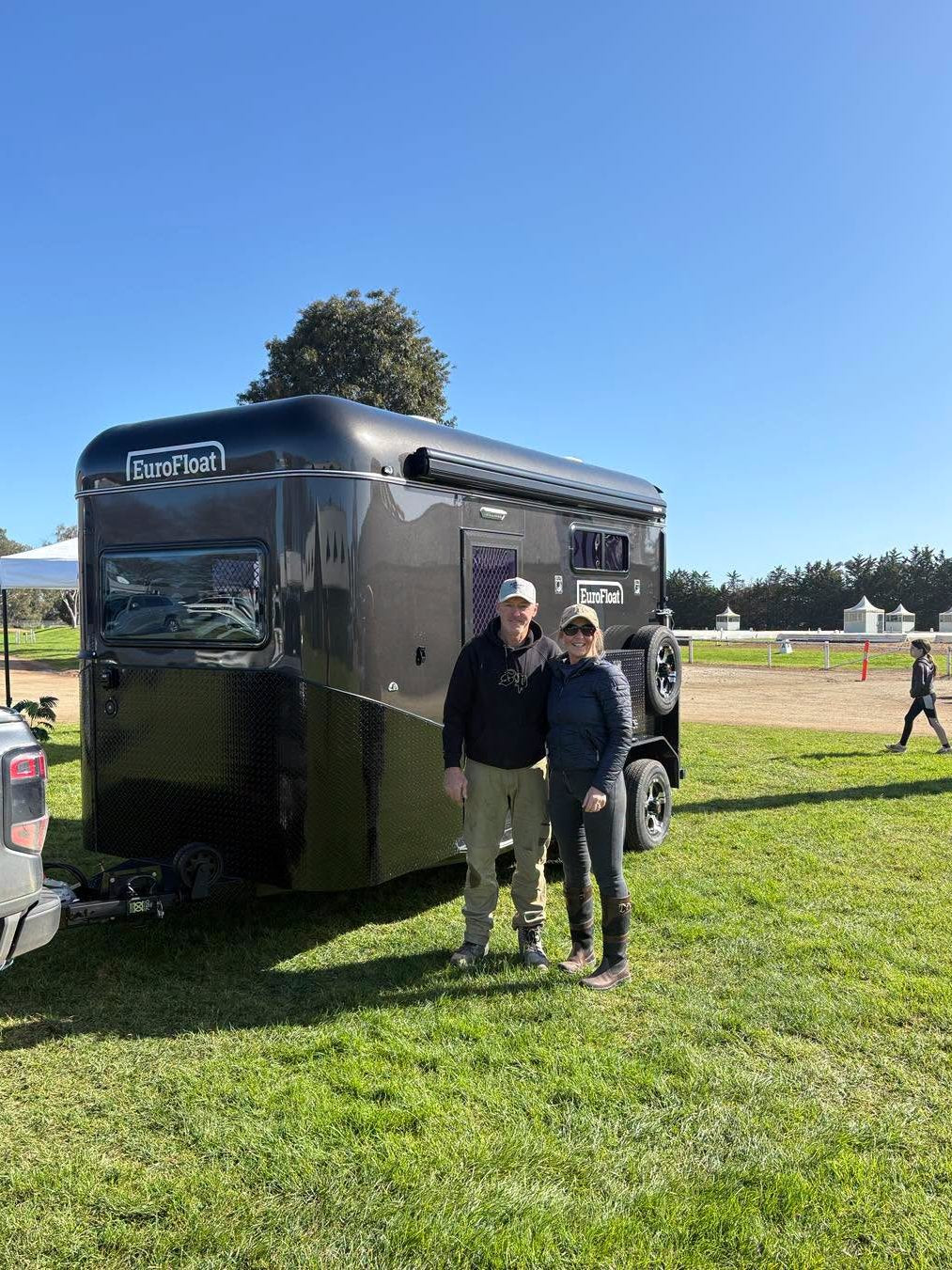 EuroFloat owners with their new horse float on handover day