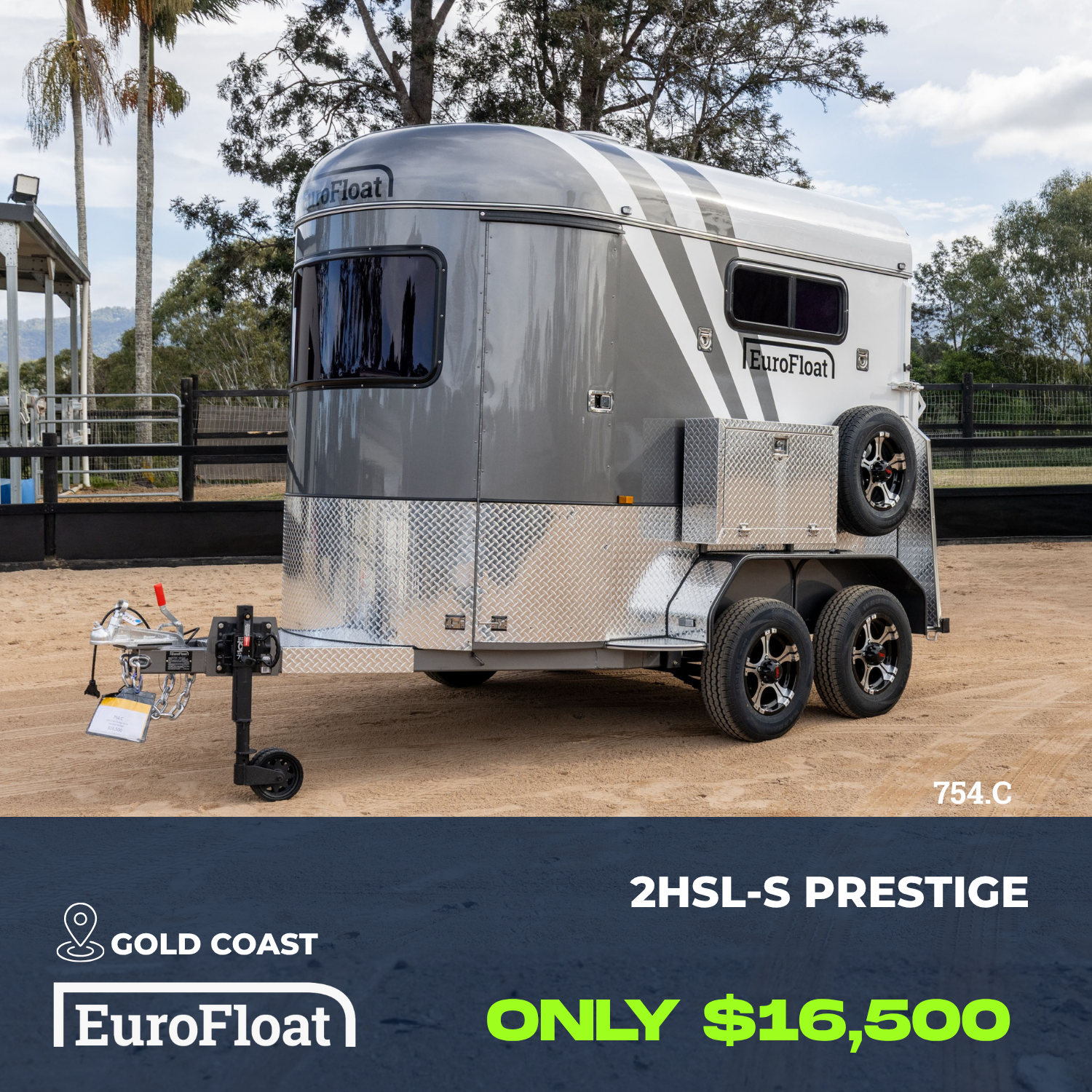 2 Horse Straight Load Float S RN Standard