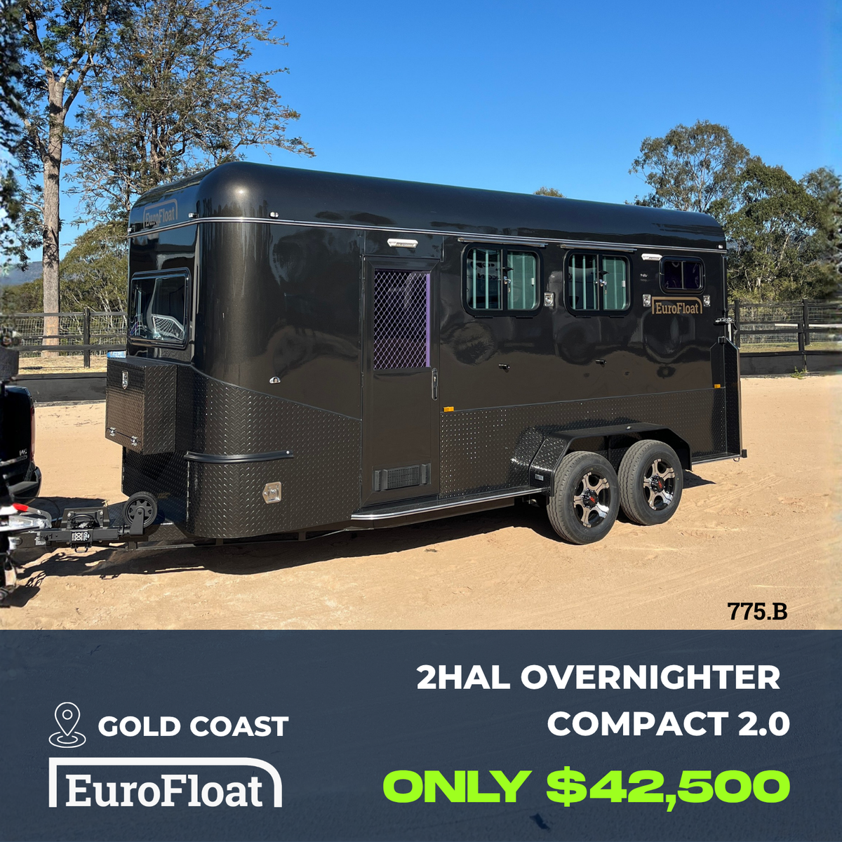 2 Horse Angle Load Camper Float Mid Overnighter SN 2.0