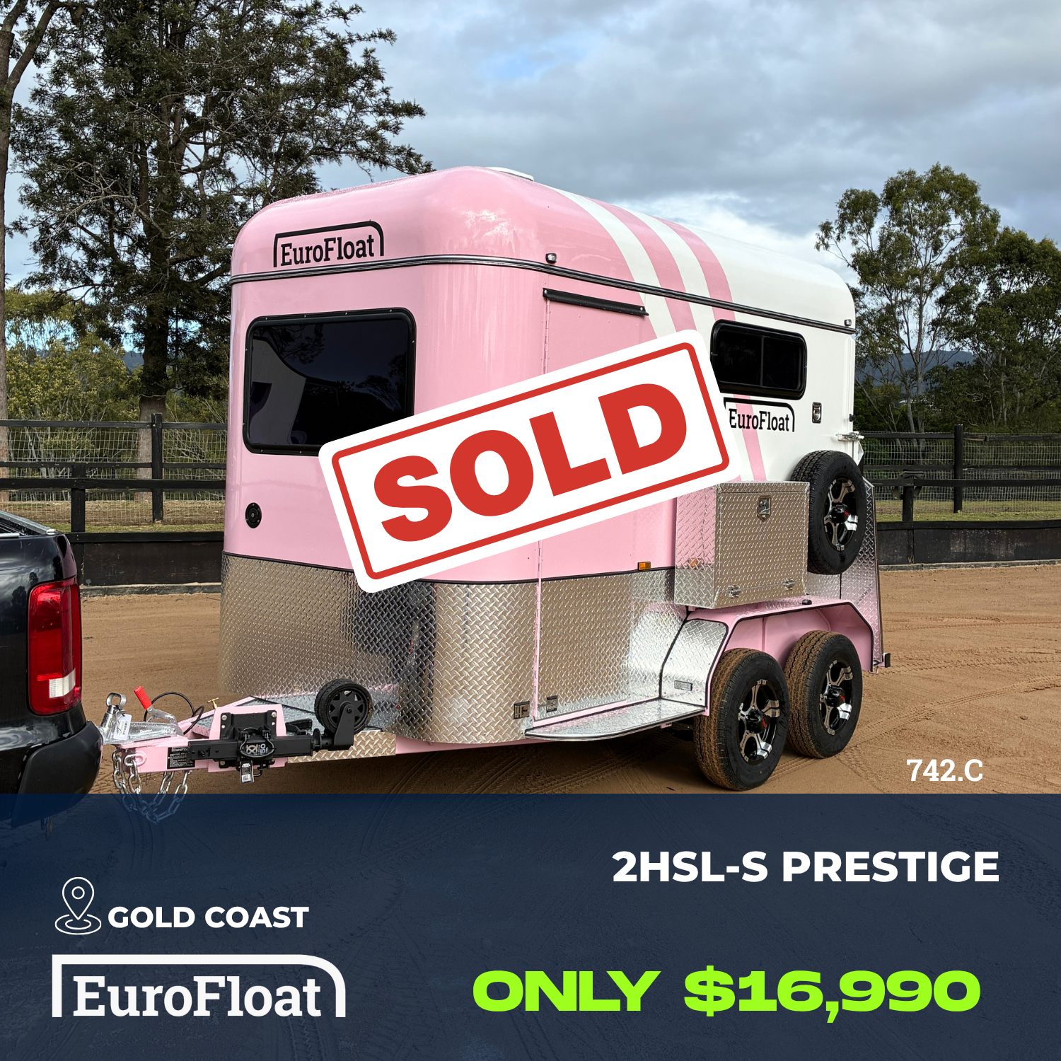 2 Horse Straight Load Float S SN