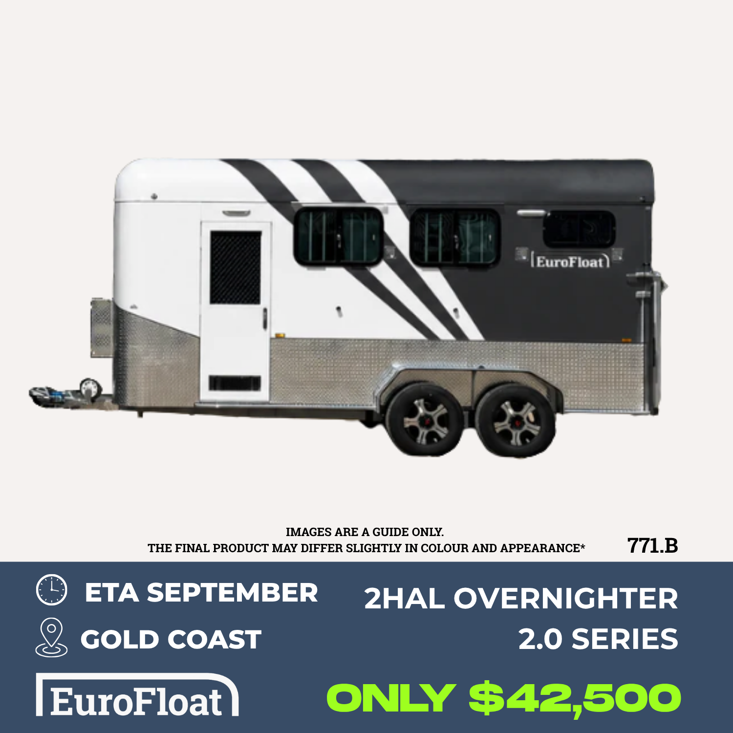 2 Horse Angle Load Camper Float Mid Overnighter SN 2.0 771.B