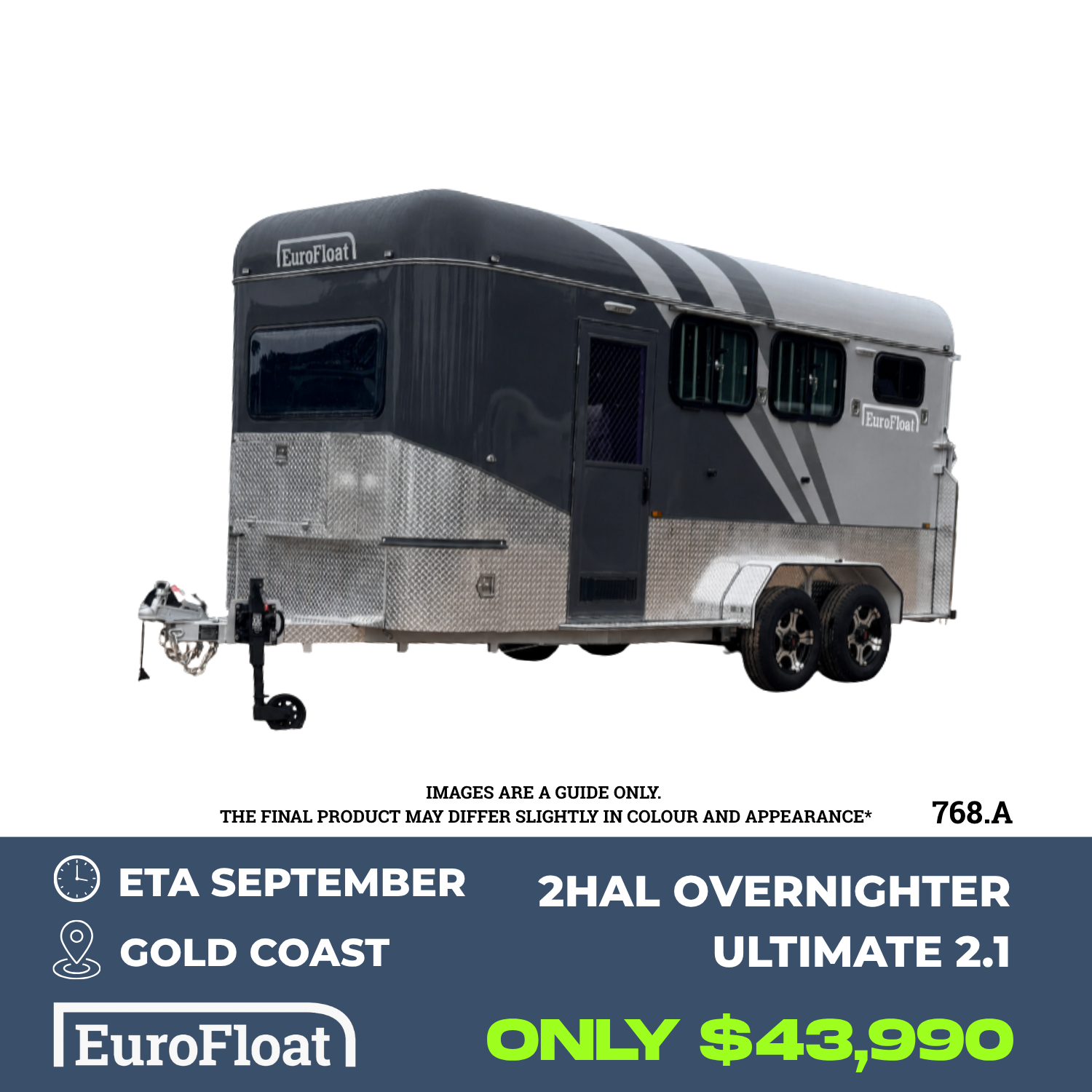 2 Horse Angle Load Camper Float Ultimate Overnighter SN 2.1 768.A