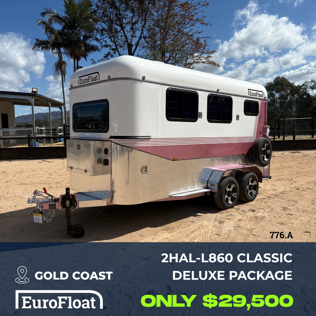 2 Horse Angle Load Camper Float Mid Overnighter SN 2.0
