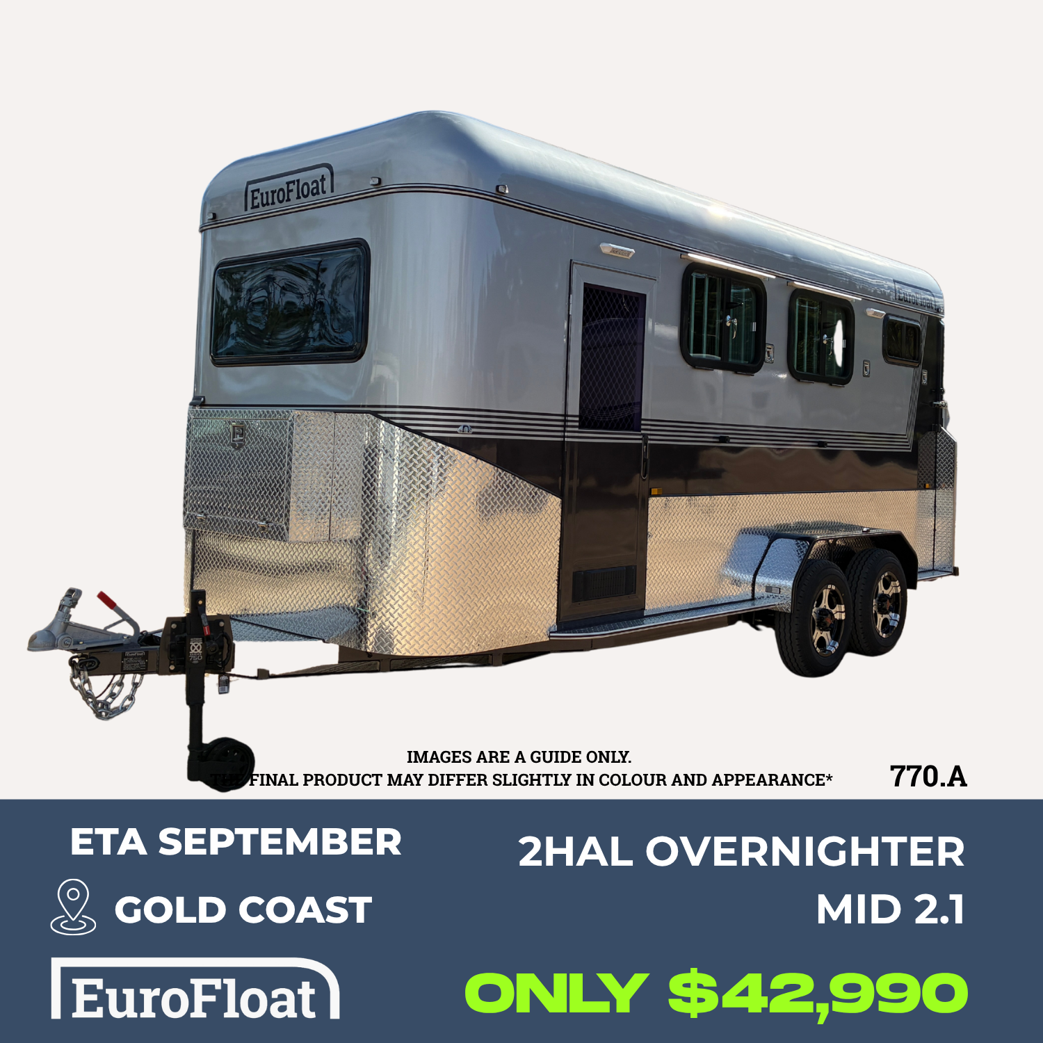 2 Horse Angle Load Camper Float Mid Overnighter SN 2.1