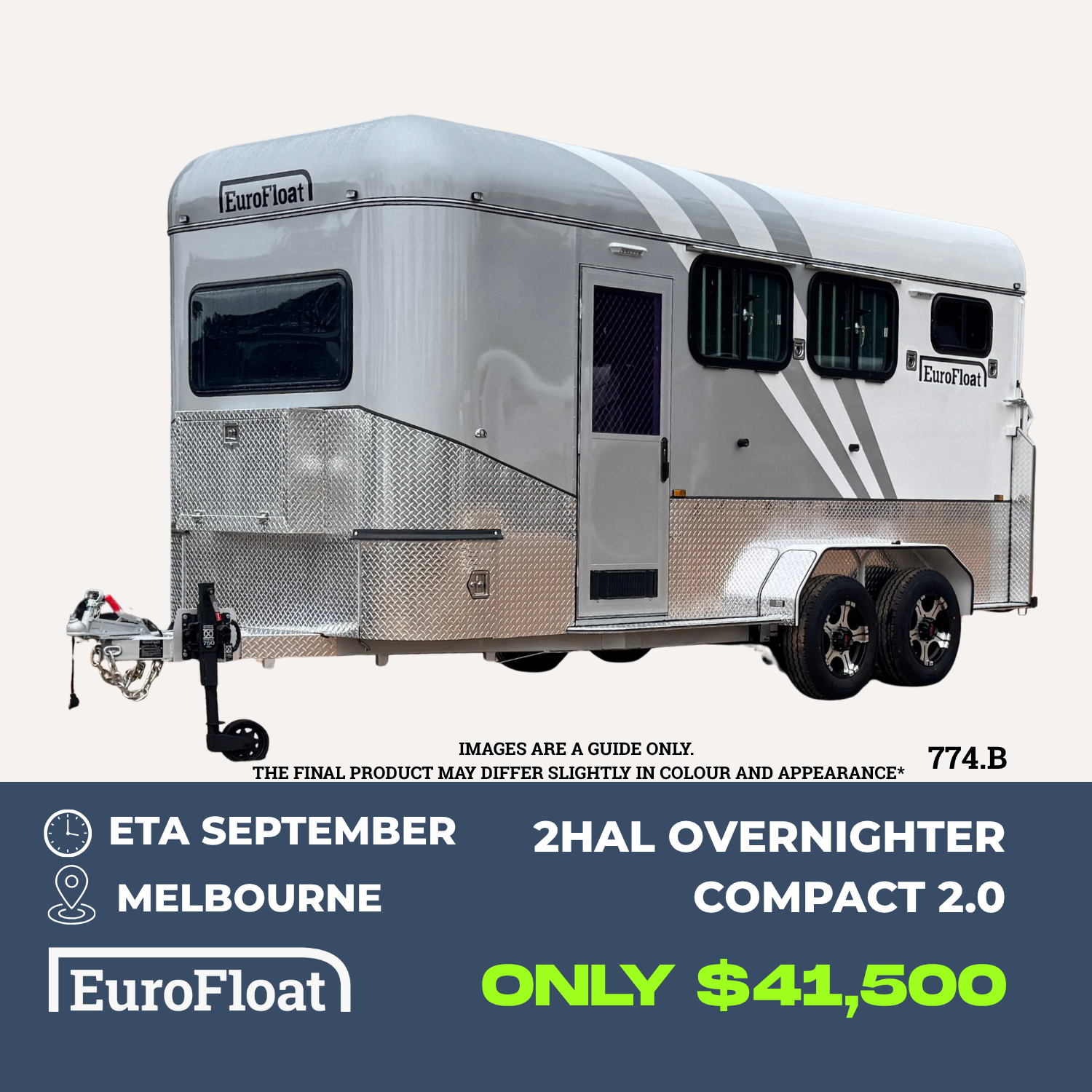 2 Horse Angle Load Camper Float Compact Overnighter SN 2.0 774.B
