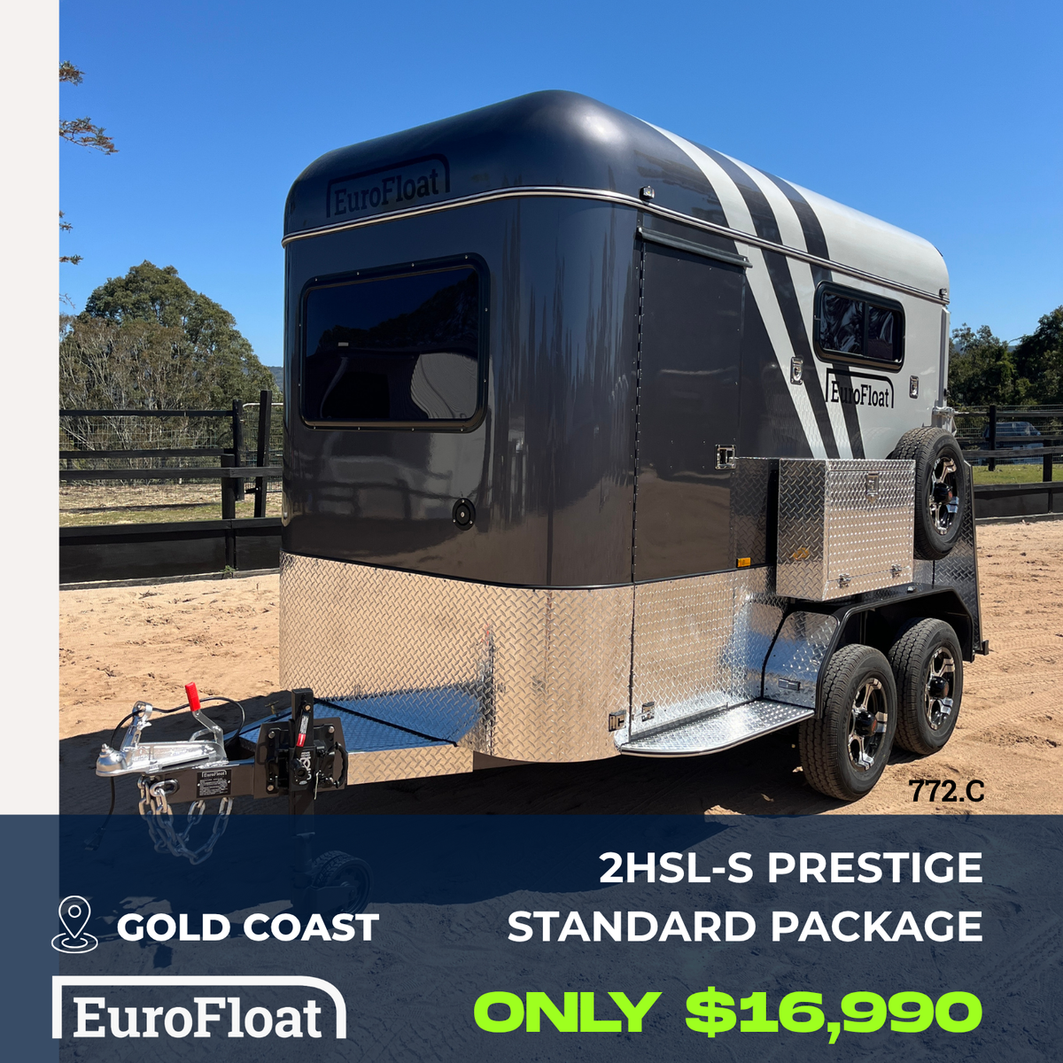 2 Horse Straight Load Float S SN