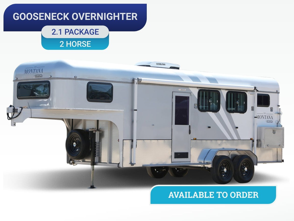 2 Horse Angle Gooseneck Camper Float SN 2.1, photo 1