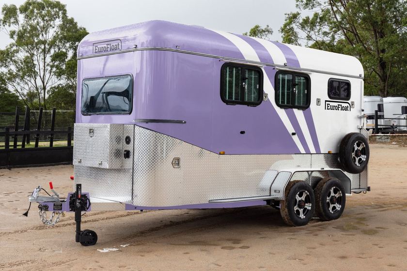 Custom EuroFloat in Violet and White