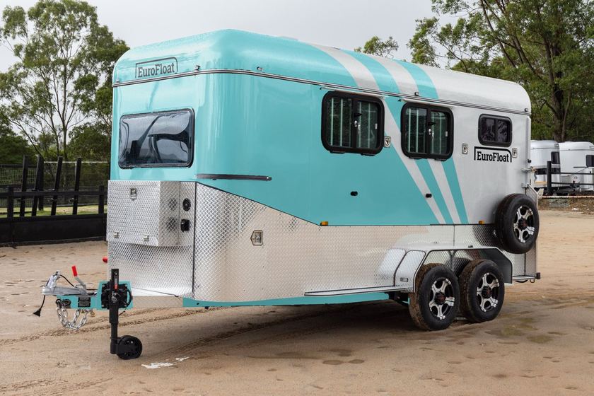 Custom EuroFloat in Teal and Silver